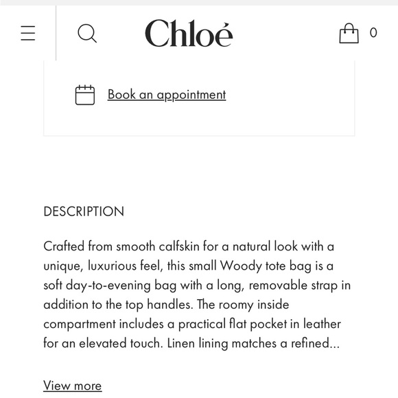 Chloé woody rare color pristine small leather tote crossbody in nomad beige - Picture 12 of 15